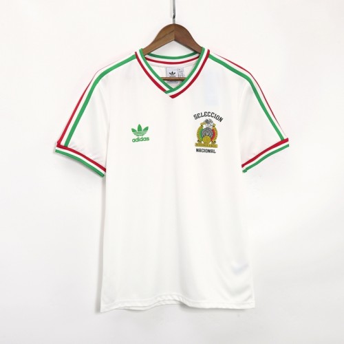 Fotbalový Dres Mexiko Remake 1985 Bílá Fotbalový Dres Mexiko Remake 1985 Bílá